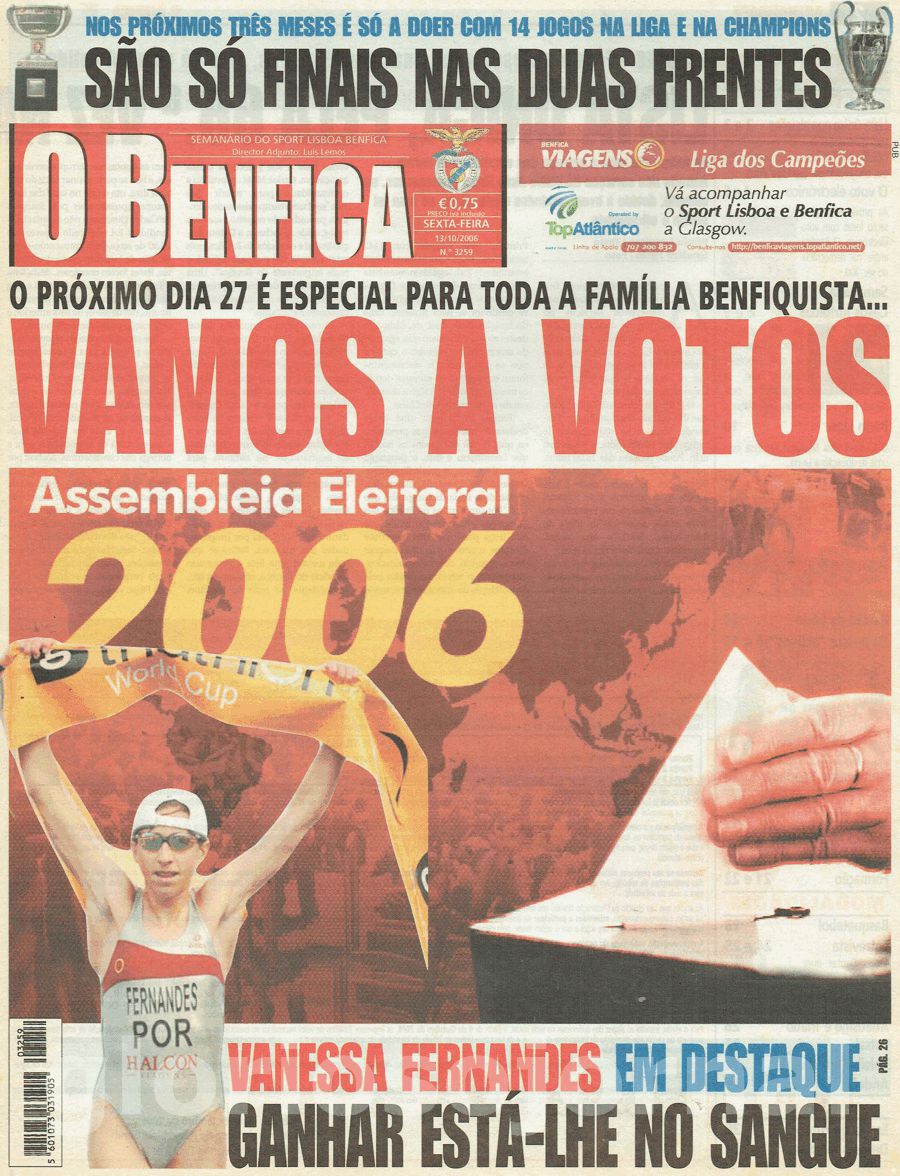 jornal o benfica 3259 2006-10-13